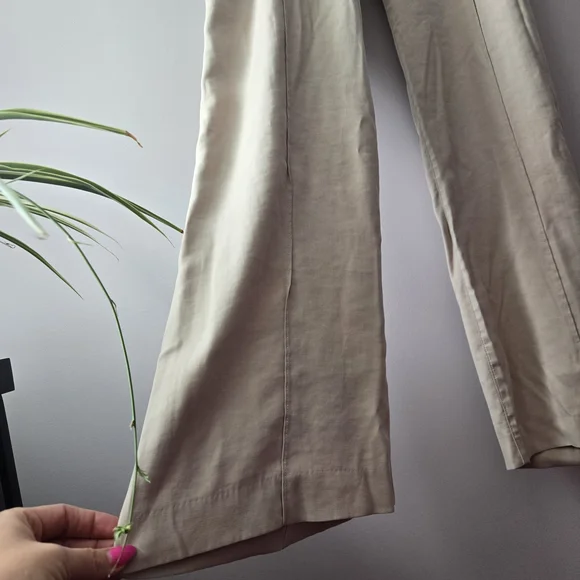 Worthington Cream Wide-Leg Trousers - Picture 2 of 4